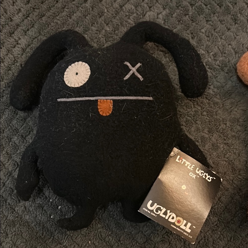 Little Uglys Ox Black Stuffed Animal